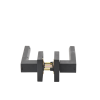 manija castelli biométrica/ acabado negro / 30 usuarios/para puerta izq o derecha de 60 70mm