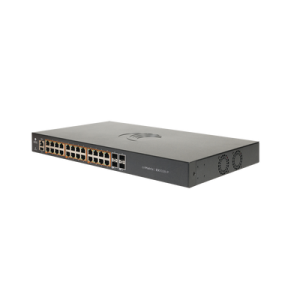switch cnmatrix ex1028 de 24 puertos poe 802.3af/at, 200 w, gigabit ethernet y 4 sfp, capa 2, gestión en la nube