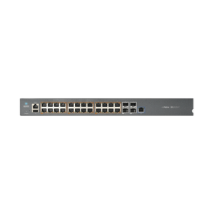 switch cnmatrix ex2028 p capa 3 de 28 puertos (24 poe gigabit 802.3af/at, 4 sfp+) administración desde la nube (mx ex2028pxa u)