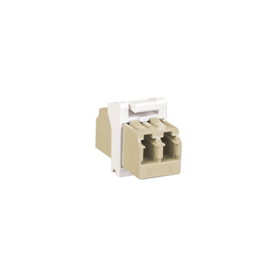 módulo acoplador max de fibra Óptica, lc duplex, compatible con monomodo y multimodo, color blanco módulo acoplador max de fibra Óptica, lc duplex, compatible con monomodo y multimodo, color blanco