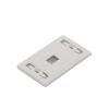placa de pared modular max, de 1 salida, color blanco