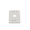 placa de pared modular max, de 1 salida, color blanco