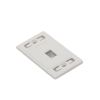 placa de pared modular max, de 1 salida, color blanco