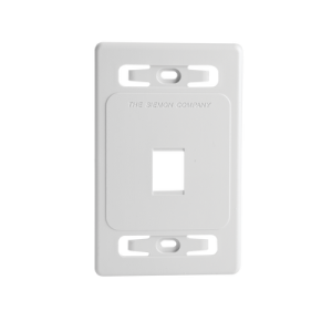 placa de pared modular max, de 1 salida, color blanco