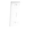 placa de pared modular max, de 1 salida, color blanco, version bulk (sin empaque individual)
