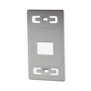 placa de pared modular max, de 2 salidas, color blanco