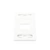 placa de pared modular max, de 2 salidas, color blanco, version bulk (sin empaque individual)
