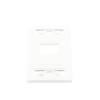 placa de pared modular max, de 2 salidas, color blanco, version bulk (sin empaque individual)