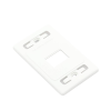 placa de pared modular max, de 2 salidas, color blanco, version bulk (sin empaque individual)