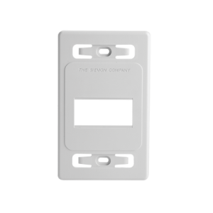placa de pared modular max, de 3 salidas, color blanco