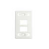 placa de pared modular max, de 4 salidas, color blanco, versión bulk (sin empaque individual)
