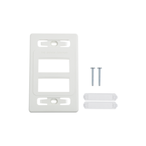 placa de pared modular max, de 6 salidas, color blanco, versión bulk (sin empaque individual)