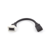 adaptador hdmi con pigtail hembra hembra, para vídeo 720, 1080p, 4k uhd compatible con faceplates max siemon de 2 salidas, color blanco