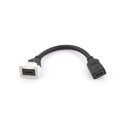 adaptador hdmi con pigtail hembra hembra, para vídeo 720, 1080p, 4k uhd compatible con faceplates max siemon de 2 salidas, color blanco adaptador hdmi con pigtail hembra hembra, para vídeo 720, 1080p, 4k uhd compatible con faceplates max siemon de 2 salidas, color blanco