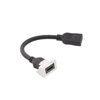 adaptador hdmi con pigtail hembra hembra, para vídeo 720, 1080p, 4k uhd compatible con faceplates max siemon de 2 salidas, color blanco adaptador hdmi con pigtail hembra hembra, para vídeo 720, 1080p, 4k uhd compatible con faceplates max siemon de 2 salidas, color blanco