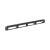 patch panel max modular (vacío), de 24 puertos, plano, 1ur
