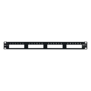 patch panel max modular (vacío), de 24 puertos, plano, 1ur