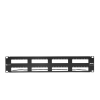 patch panel max vacio id vertical utp 48 ptos plano 2u negro