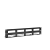 patch panel max vacio id vertical utp 48 ptos plano 2u negro