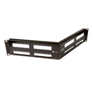 patch panel max modular (vacío), de 48 puertos, angulado, 2ur