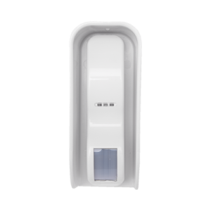 sensor de movimiento tipo cortina / 100 % exterior / alimentado por baterias / doble tecnologia mw & pir / compatible con cualquier panel de alarma