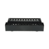 organizador de cables horizontal netmanager, doble (frontal y posterior), para rack de 19in, 2ur