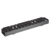 organizador de cables horizontal netmanager, sencillo (solo frontal), para rack de 19in, 1ur