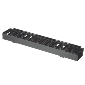 organizador de cables horizontal netmanager, sencillo (solo frontal), para rack de 19in, 1ur