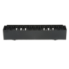 organizador de cables horizontal netmanager, sencillo (solo frontal), para rack de 19in, 2ur