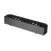organizador de cables horizontal netmanager, sencillo (solo frontal), para rack de 19in, 2ur