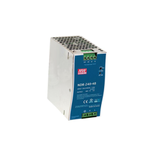 fuente de poder industrial de 240w, salida 48vcc, 5a, para montaje riel din