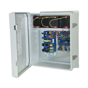 fuente de alimentación para poe / 2 entradas 1g fiber sfp / 4 salidas 10/100/1000 poe/poe+ configurable para 2 salidas 60w hi poe / nema ip66 / con capacidad de batería de respaldo / requiere batería