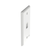 placa de pared vertical, salida para 1 puerto keystone, color blanco