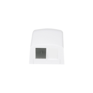 caja de montaje en superficie, para 2 módulos keystone, color blanco