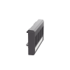 placa de mobiliario modular estándar, salidas para 4 puertos keystone, color negro