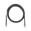 cable de parcheo utp categoría 5e, con plug modular en cada extremo 2 m. negro