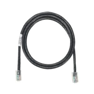 cable de parcheo utp categoría 5e, con plug modular en cada extremo 1 m. negro