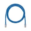 cable de parcheo utp categoría 5e, con plug modular en cada extremo 2 m azul