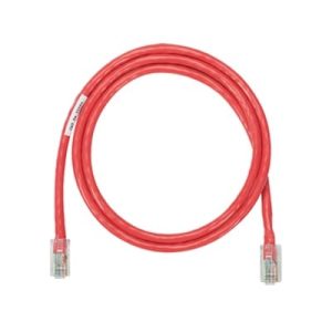 cable de parcheo utp categoría 5e, con plug modular en cada extremo 1 m. rojo
