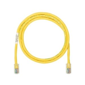 cable de parcheo utp categoría 5e, con plug modular en cada extremo 1 m. amarillo