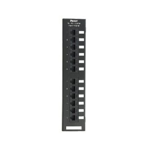 panel de parcheo de impacto 110, categoría 5e, montaje en pared usando accesorio wb89d, de 12 puertos