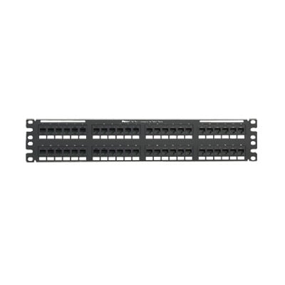 panel de parcheo de impacto 110, plano, categoría 5e, de 48 puertos, 2ur panel de parcheo de impacto 110, plano, categoría 5e, de 48 puertos, 2ur
