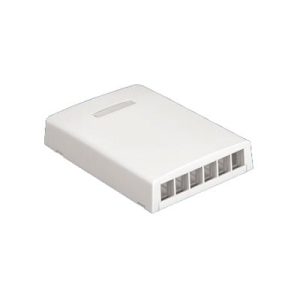 caja de montaje en superficie para 6 módulos blanco