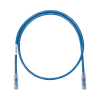 cable de parcheo utp categoría 6, con plug modular en cada extremo 1 ft (30.48 cm) azul