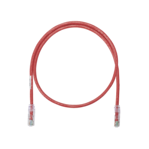 cable de parcheo utp categoría 6, con plug modular en cada extremo 1 ft (30.48 cm) rojo
