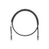 cable de parcheo utp categoría 6, con plug modular en cada extremo 2 m. negro