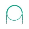 cable de parcheo utp categoría 6, con plug modular en cada extremo 1 m. verde
