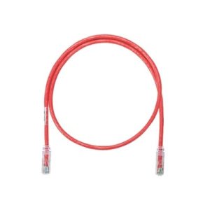 cable de parcheo utp categoría 6, con plug modular en cada extremo 4.3 m. rojo