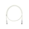 cable de parcheo utp categoría 6, con plug modular en cada extremo 1.5 m. blanco mate