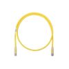 cable de parcheo utp categoría 6, con plug modular en cada extremo 1.5 m. amarillo